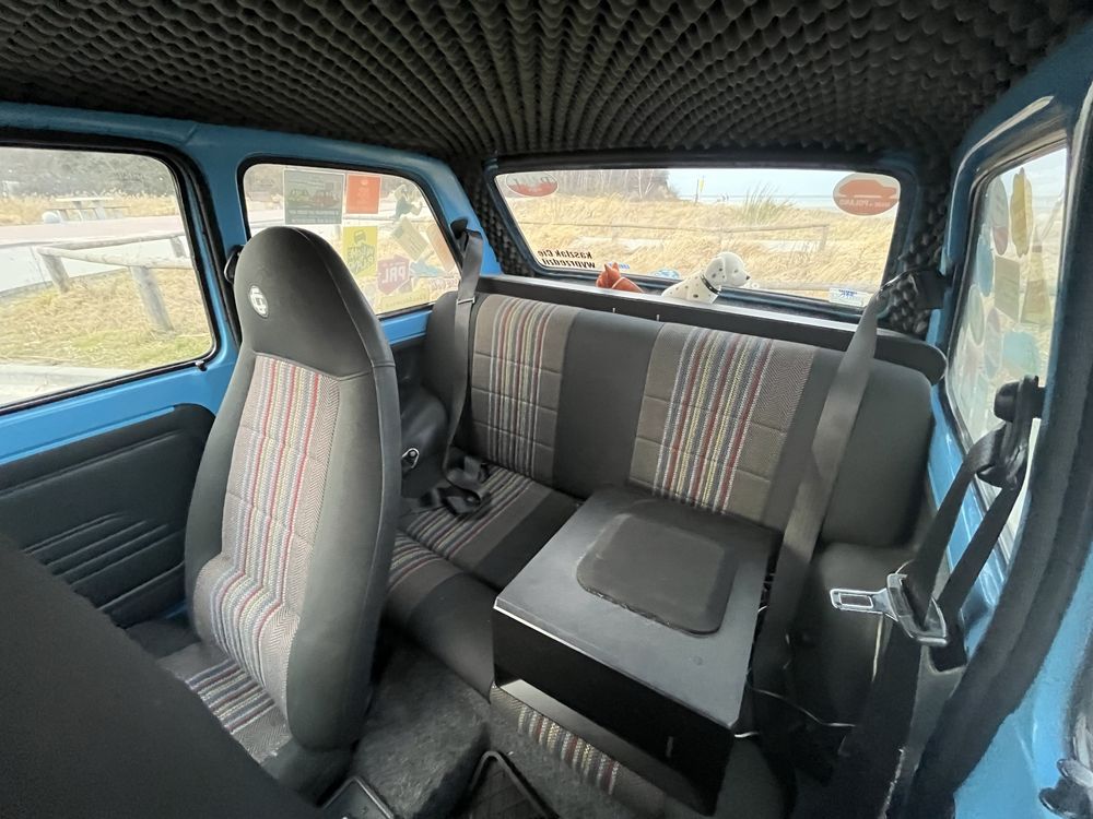 Fiat 126p Maluch 2000r. - Błękitny - w stylu hawajskim. Inter Groclin