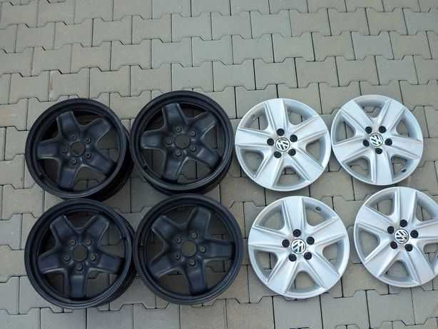 felgi stalowe 5x112 vw 16 cali kołpaki  jak nowe