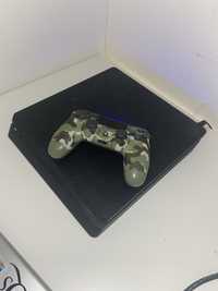 Playstation 4 Slim Preta com comando cor “Tropa”