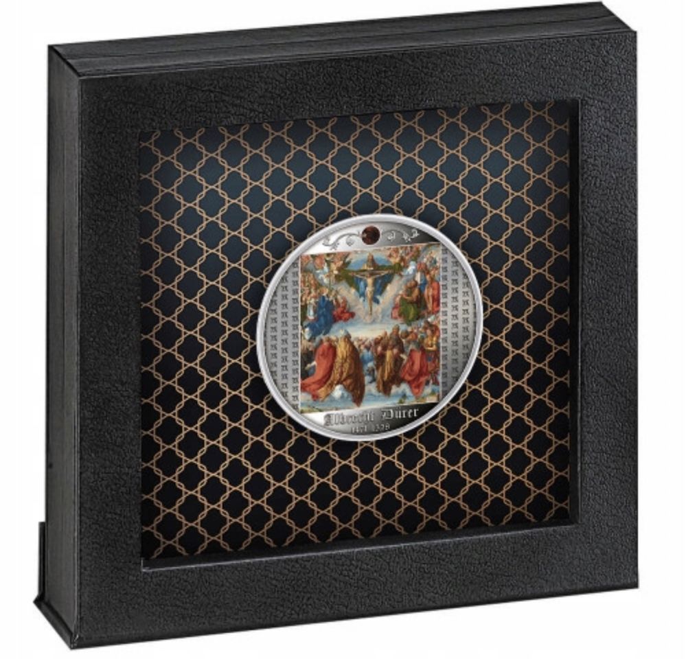 500 CFA Albrecht Durer - Adoracja Świętej Trójcy moneta kolekcjonerska