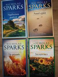 Seria książek Nicholas Sparks Na ratunek, Anioł stróż, Szczęściarz inn