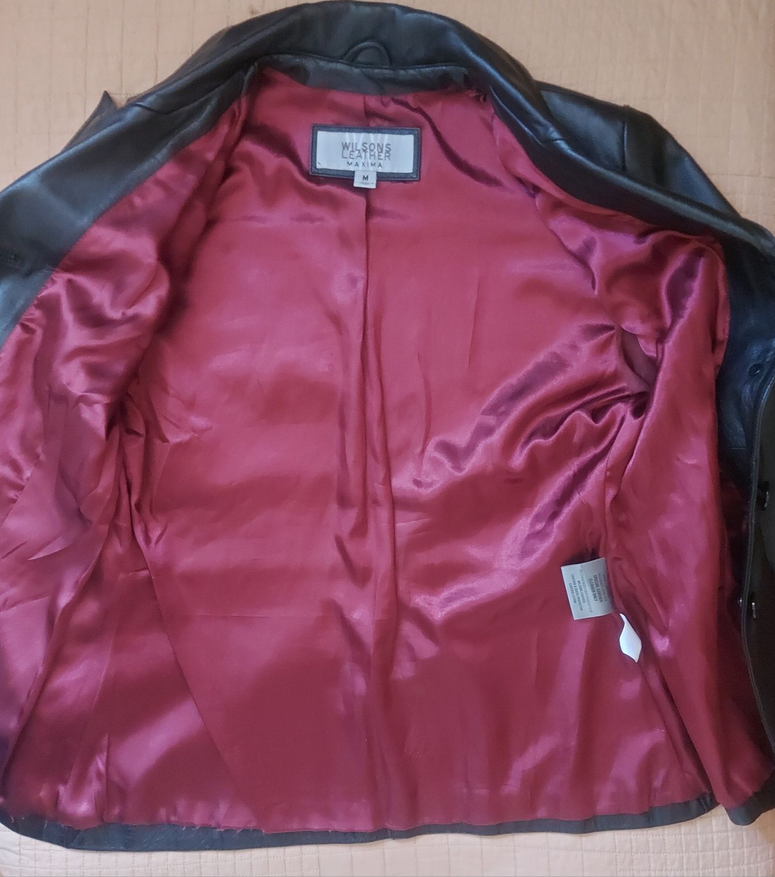 Wilsons Leather Maxima skórzana czarna kurtka damska skóra naturalna M