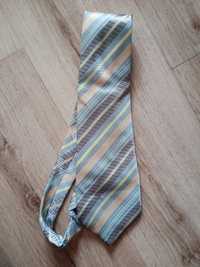 Krawat męski błękitny w paski