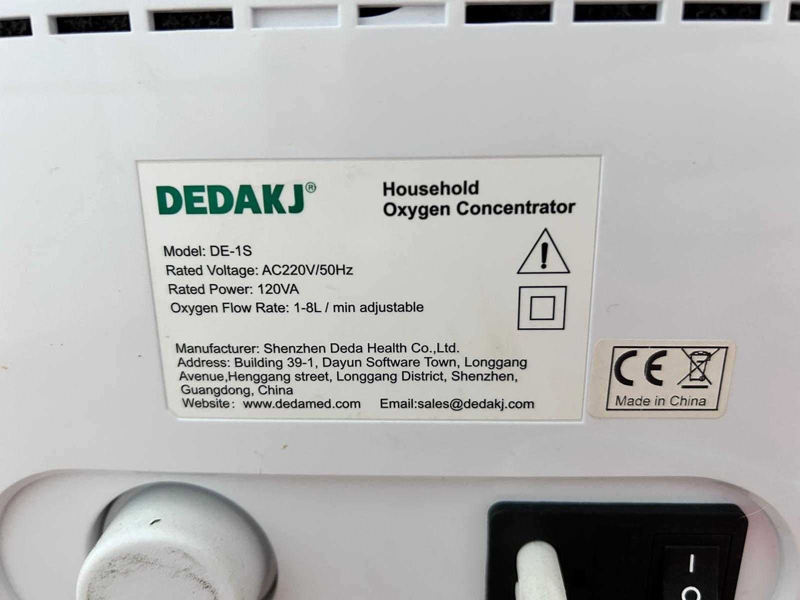 Przenośny koncentrator tlenu DE-1S DEDAKJ 1-8 L/min