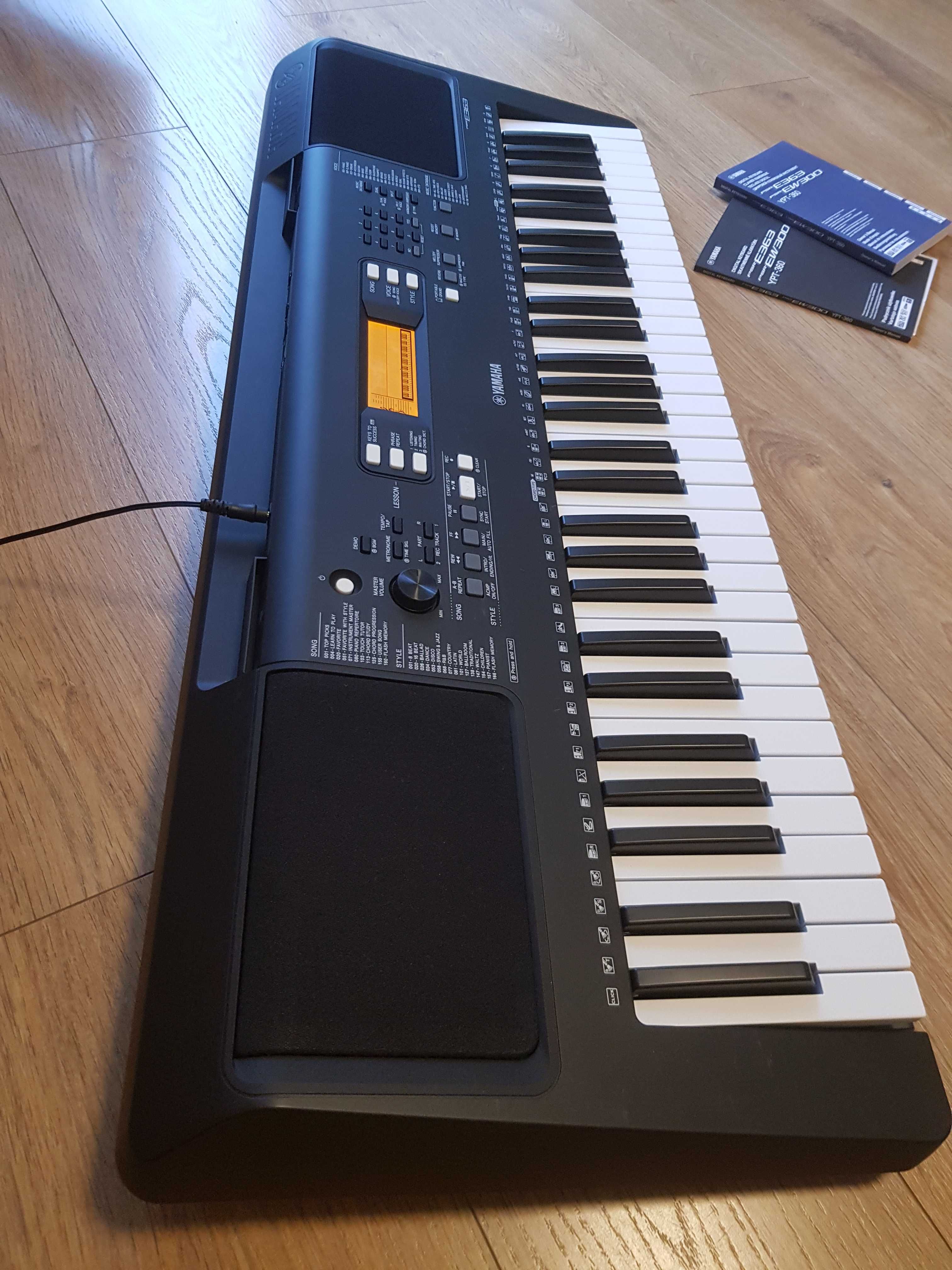 Yamaha keyboard PSR-E363 (YPT-360) stan jak NOWY