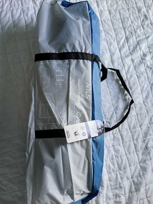 Namiot campingowy NILS NC6012 Trekker Niebiesko-Szary W 3000mm