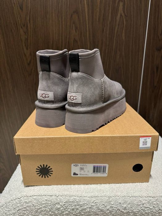 БЕЗ ПЕРЕДОПЛАТ‼️ Трендові зимові Ugg Mini Dippers Grey сірі уги