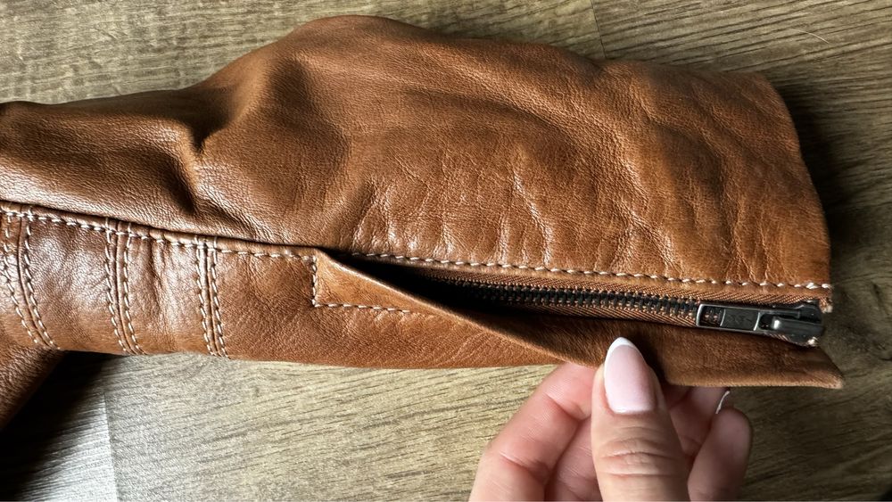 Ochnik, massimo dutti, witchen, kurtka 100% skóra M