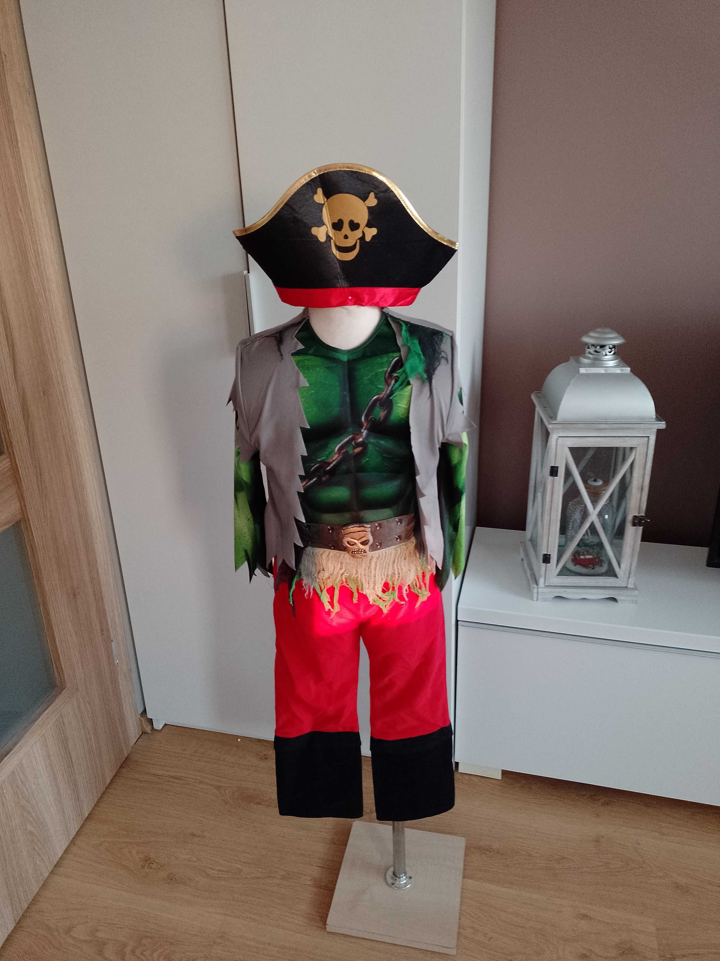 NOWY strój karnawałowy PIRAT PIRATA przebranie halloween 110/116 (17)