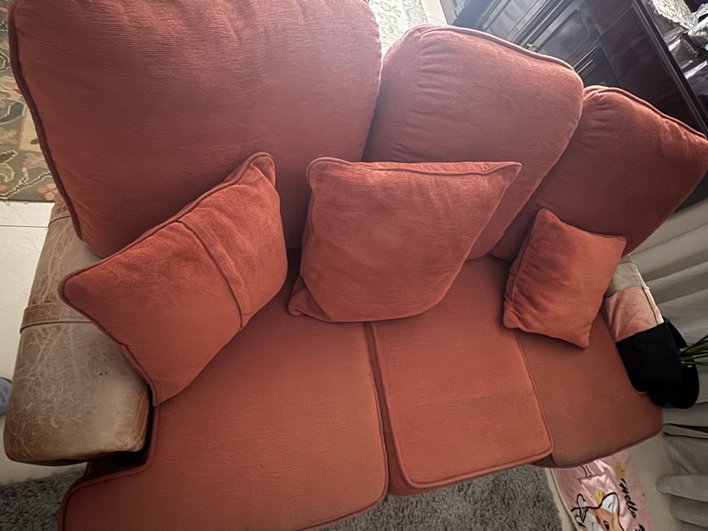 Sofa 3 lugares pele