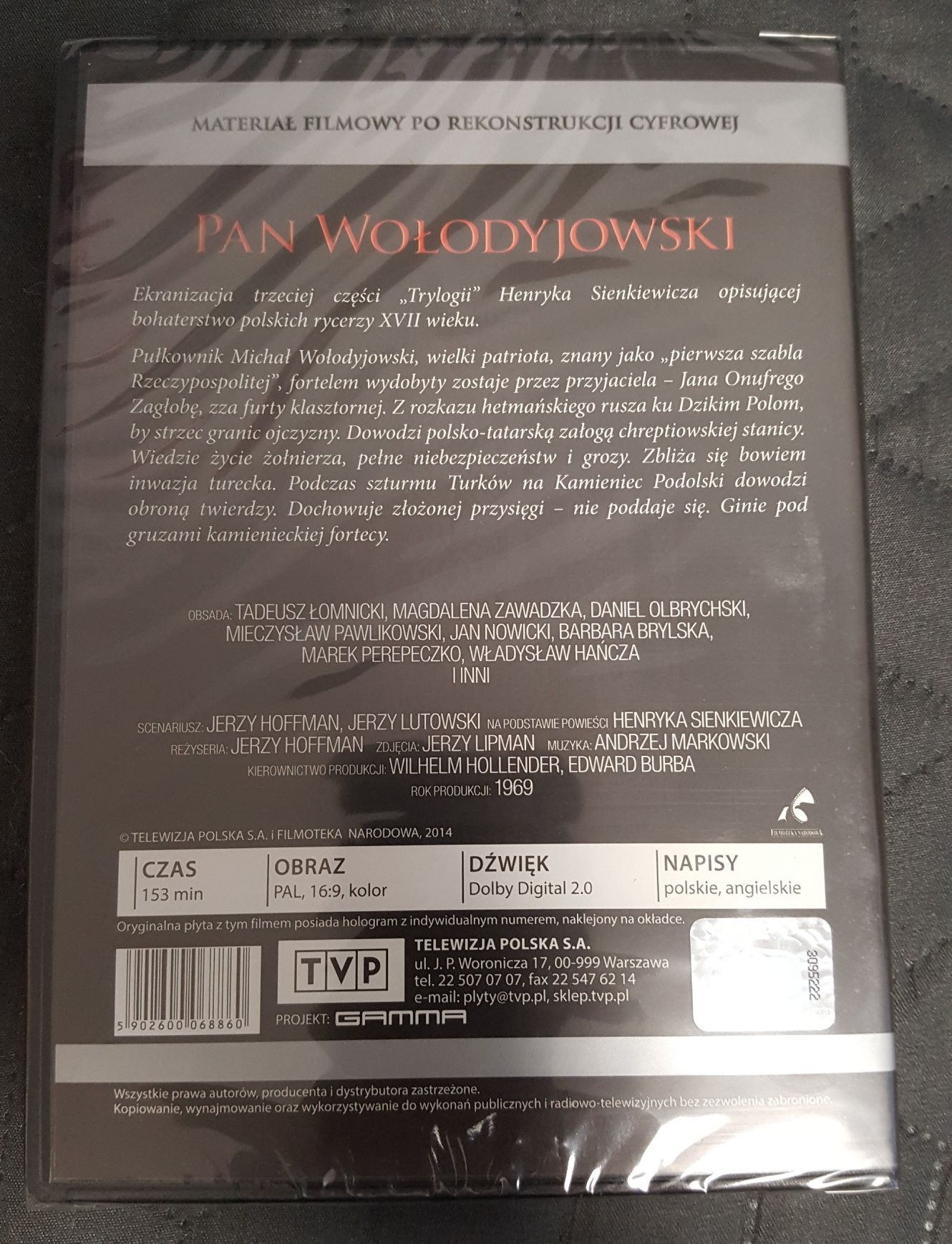 Pan Wołodyjowski DVD Rekonstrukcja Cyfrowa
