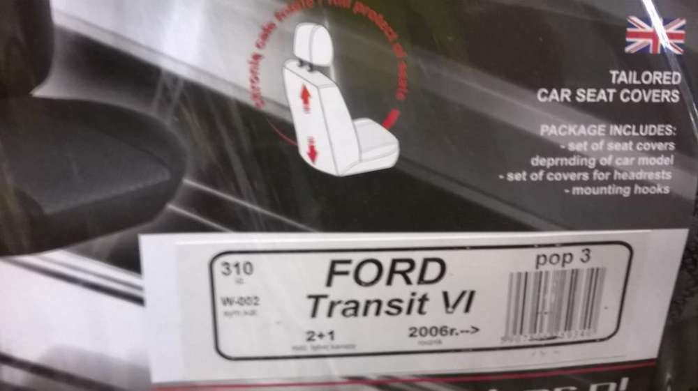 Pokrowce na przód dopasowane do Ford Transit VI 2006 - 2014