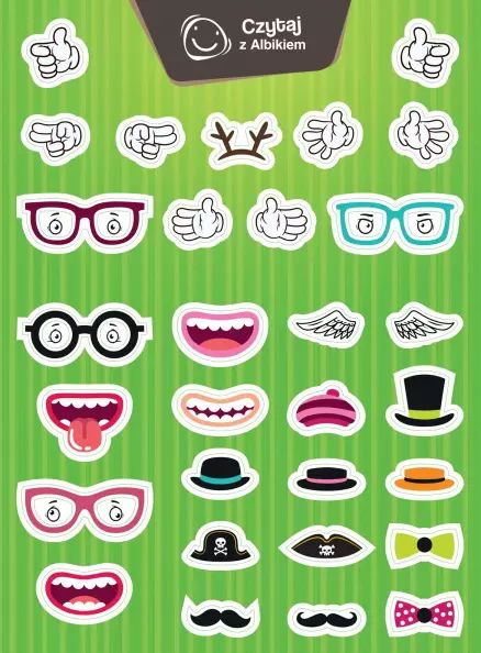 Czytaj z Albikiem. Naklejki na mówiące pióro. Albi