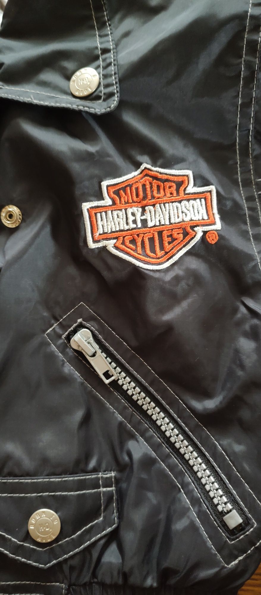 Ramoneska ortalionowa Harley Davidson