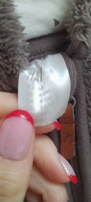 Kombinezon Miś H&M, rozmiar 68