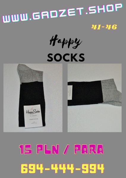 HAPPY SOCKS męskie 41-46 cm SOCKS CASUAL kolorowe