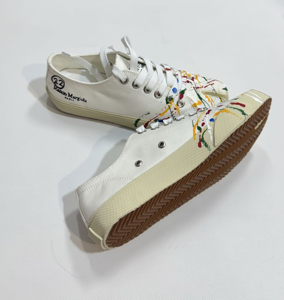 кеды Maison Margiela Tabi White Paint Sneaker 39 40