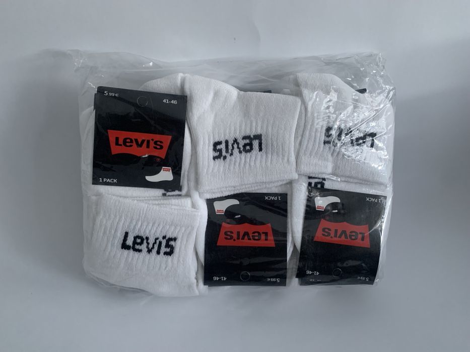 Skarpetki biale damskie Levis 12-par 36-40