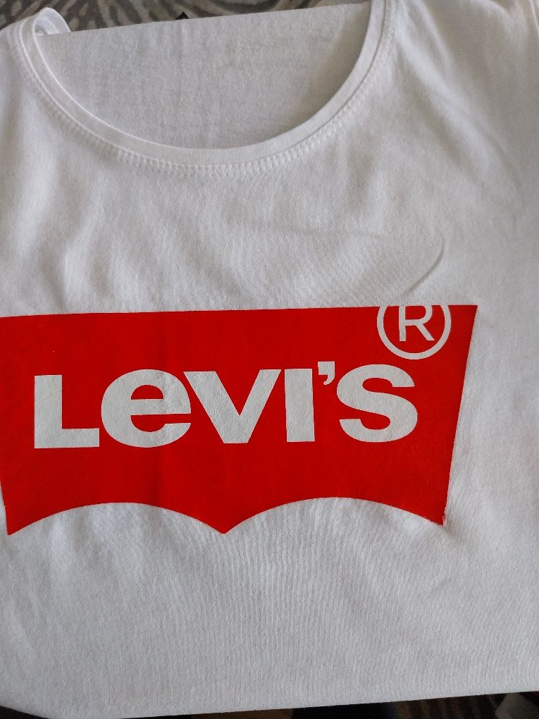 T-shirt koszulka biała Levi's S/M