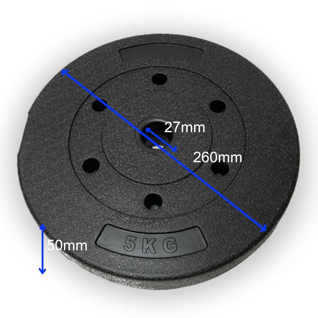 Obciążenie bitumiczne 5 kg 4 szt zestaw 20 kg talerze 27mm NOWE