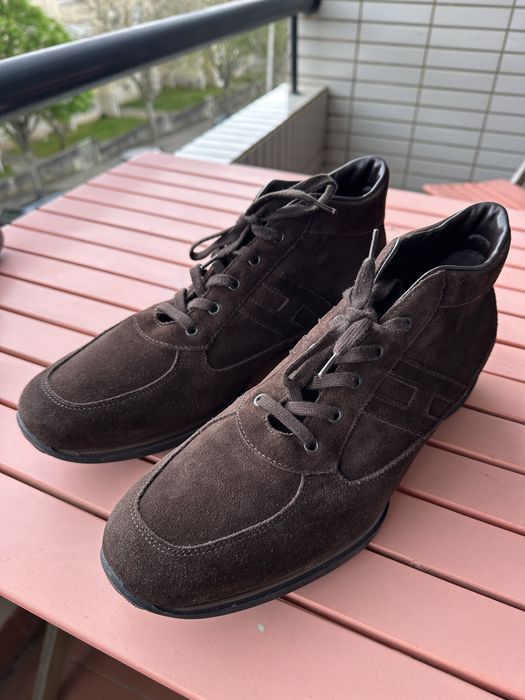 Hogan Italy Sapatos Sapatilhas Sneakers Camurça Castanhos