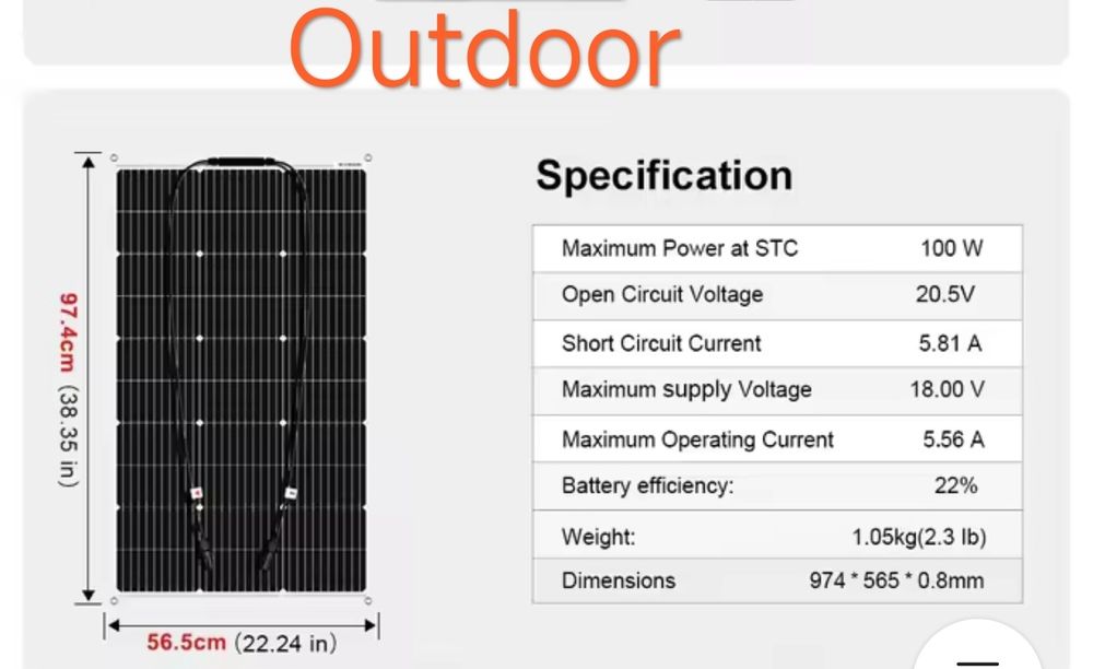 Kit Fotovoltaico Painel Flexível de 400W