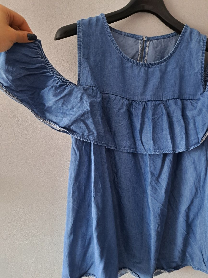 Bluza damska r M/L hiszpanka jeansowa