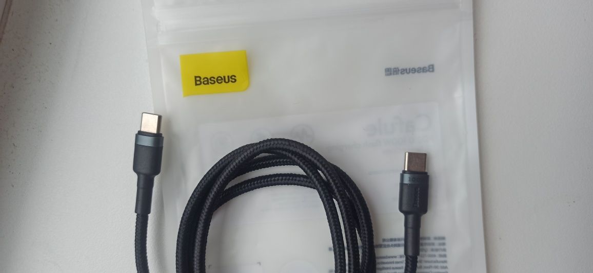 Baseus 100w кабель живлення, зарядка