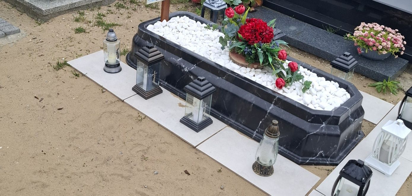 Grób tymczasowy  plastikowy