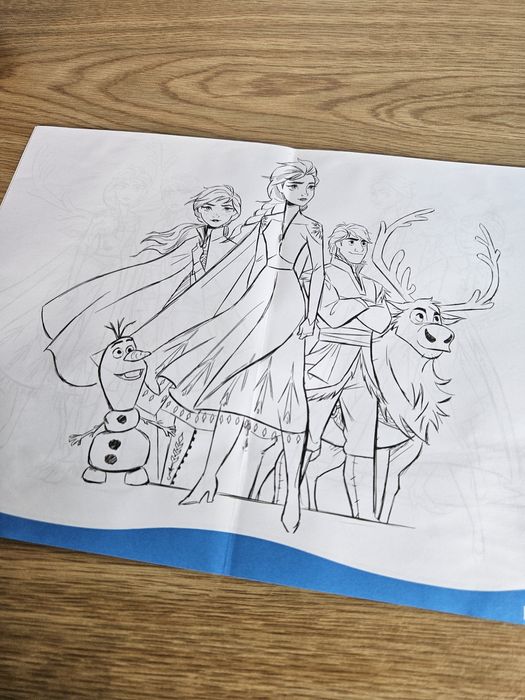 Kolorowanki dla dziewczynki Frozen Modelki + antystresowe