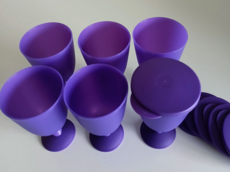 Tupperware zestaw pucharków NF z pokrywkami 6 szt pojemnik