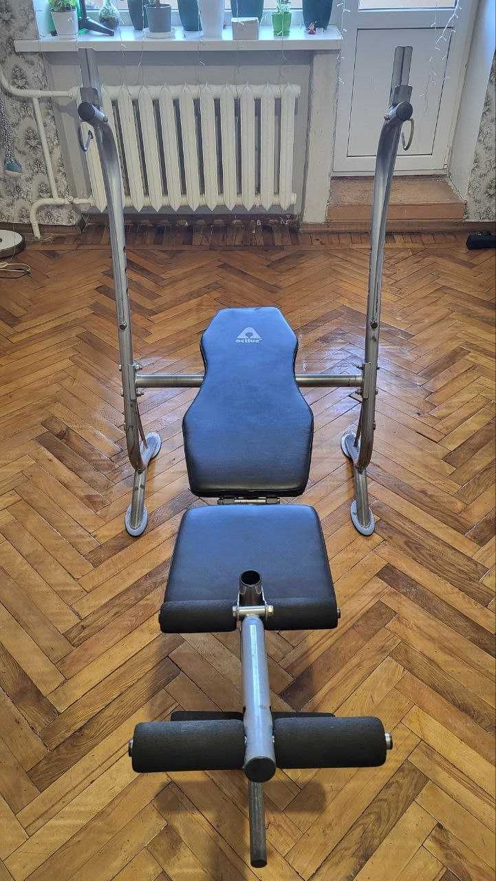 Лавка регулируемая для жима штанги и тренировки ног