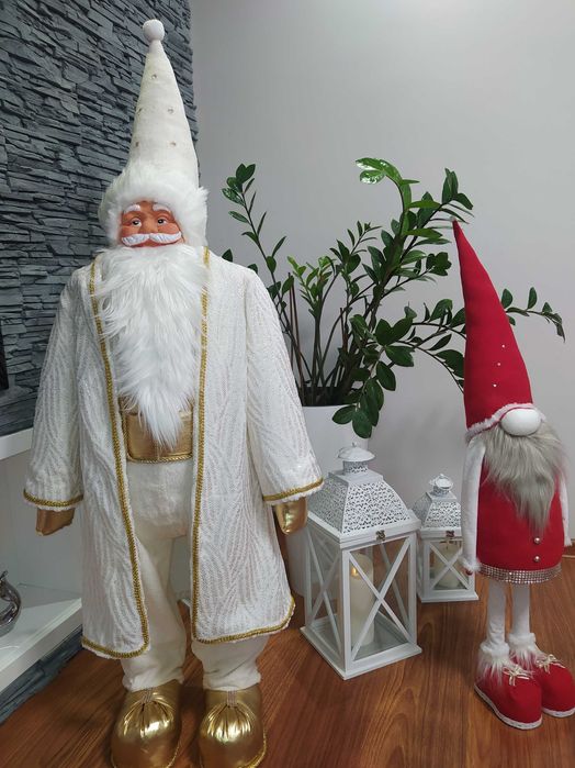 Mikołaj świąteczny, Dziadek mróz Skrzat 100 - 145cm -WYKONANE RĘCZNIE