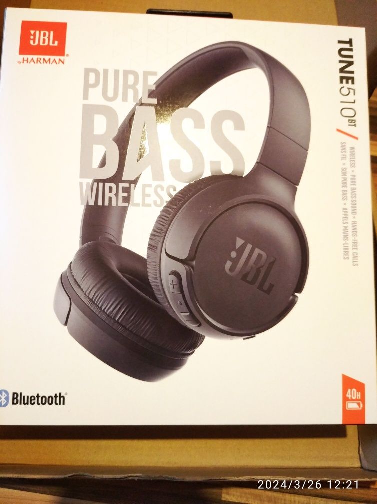 JBL tune 510bt Nowe czarne