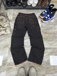 Широкі реп джинси карпентер fade denim baggy rap wide y2k джинсы штаны