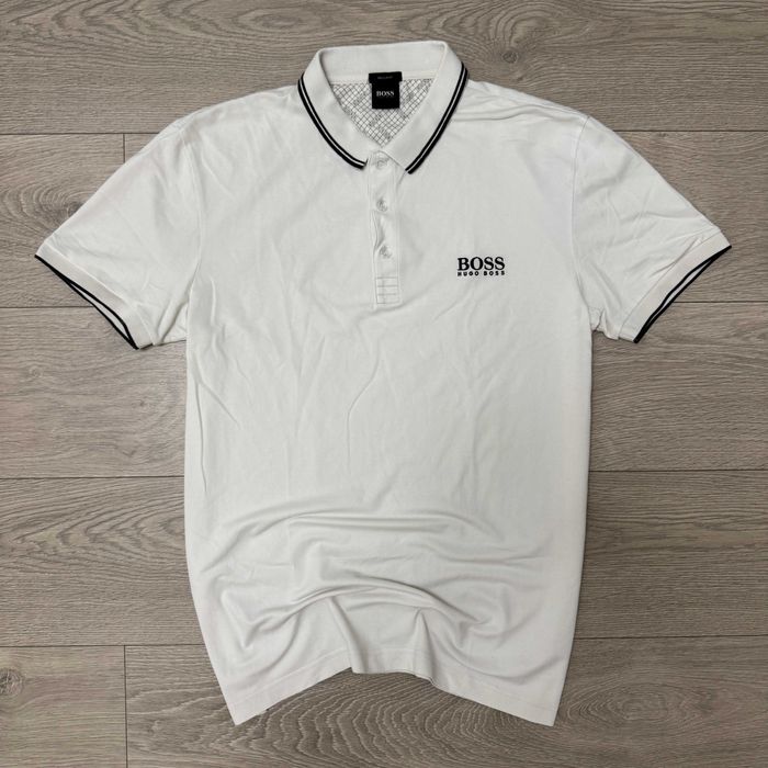 Стильна Біла Поло Футболка Хуго БОСС Hugo BOSS Regular Fit, розмір XL