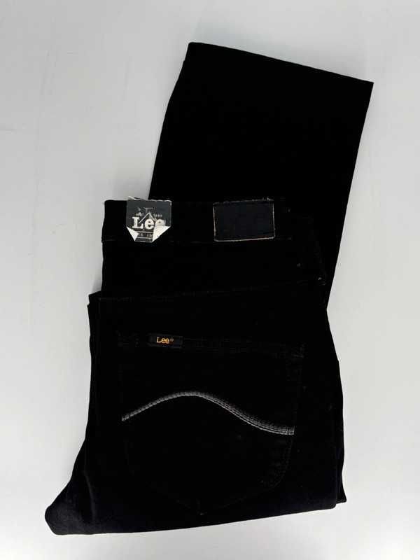 Spodnie damskie jeansowe Lee Elly W14 czarne elastyczne slim fit