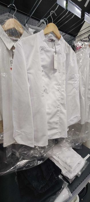 WYPRZEDAŻ EKSPOZYCJI Bluza szefa kuchni biała Robur MELBOURNE M/L nowa