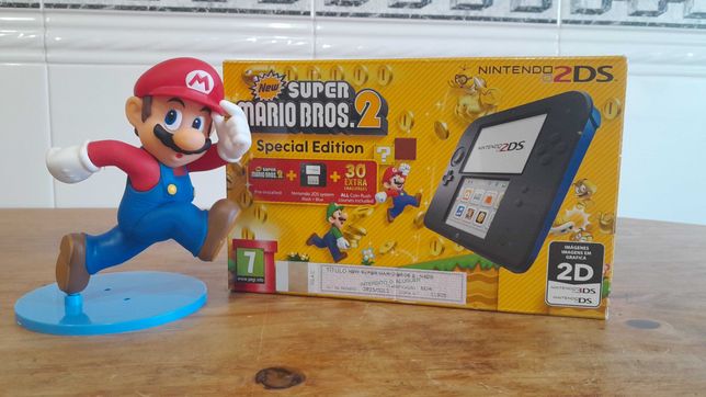 Nintendo 2DS New Super Mario Bros.2 - Special Edition + JOGO EM CAIXA!