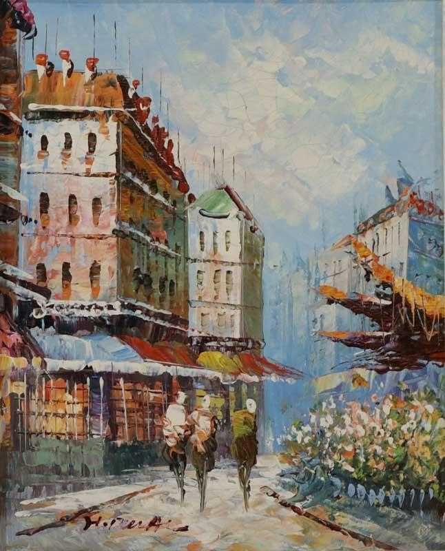 Quadro com Pintura a óleo Original - com moldura - Impressionista