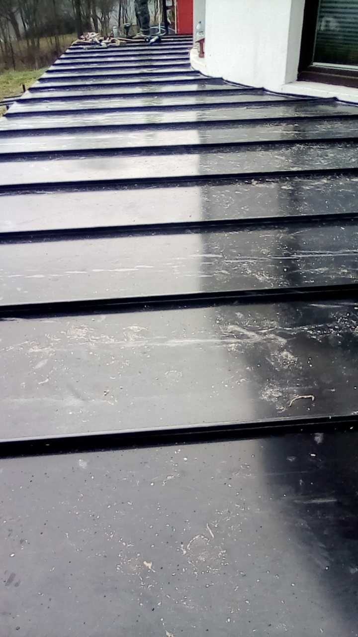 Blacha na rąbek taras , balkon , komin dekarz