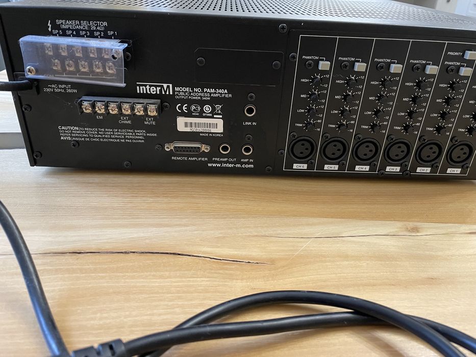 продам pam-340a public address amplifier