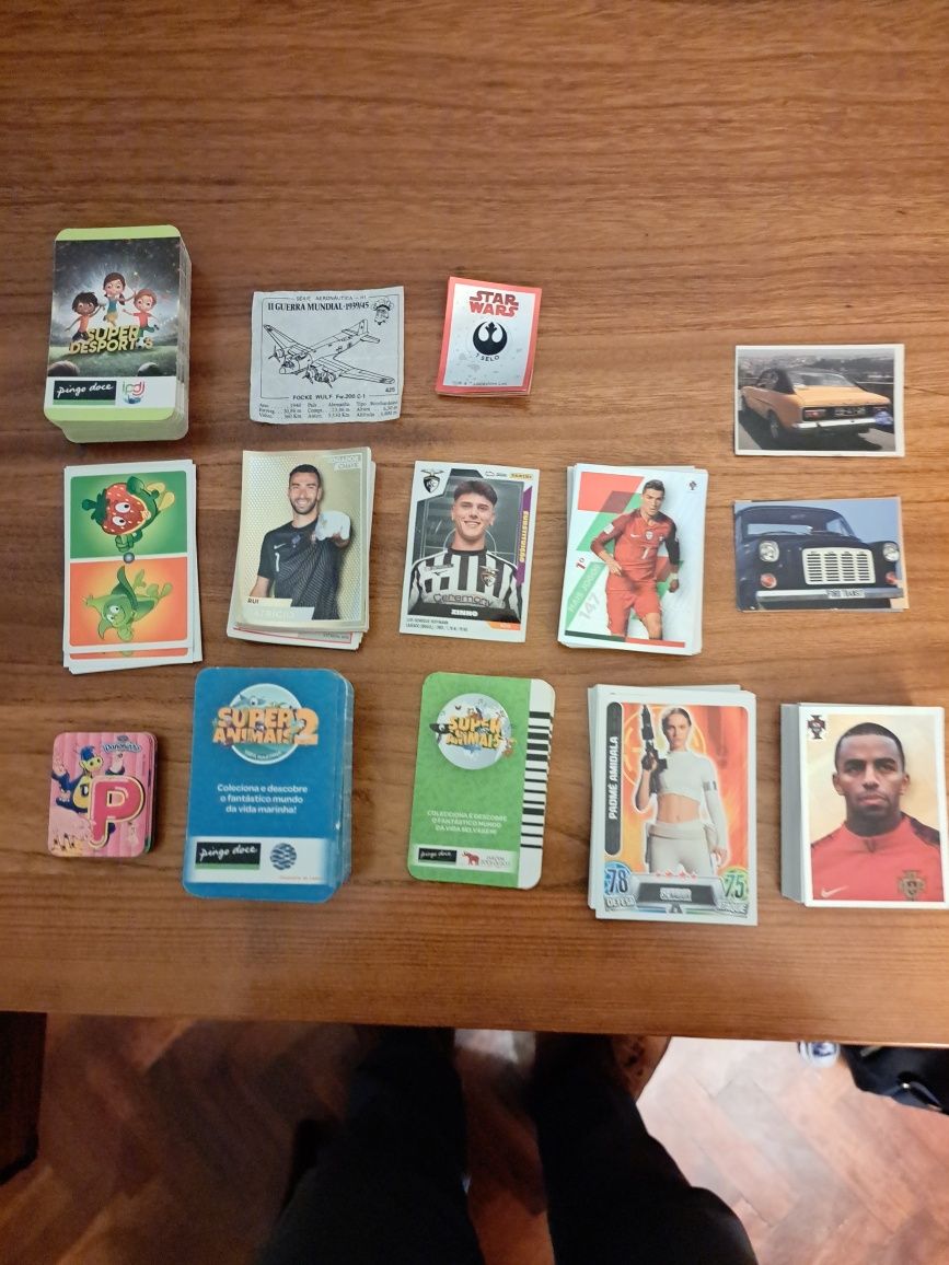 Cromos de várias coleções
