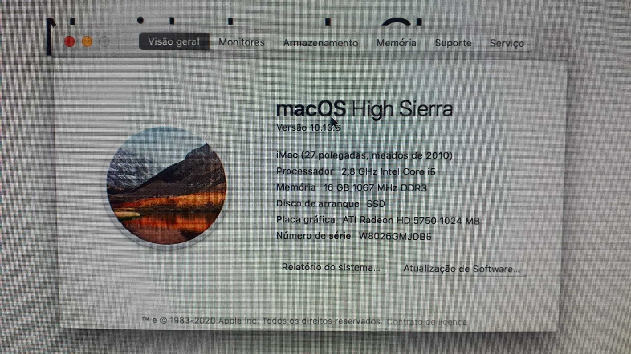 Computador Desktop iMac 27polegadas (Semi Novo)