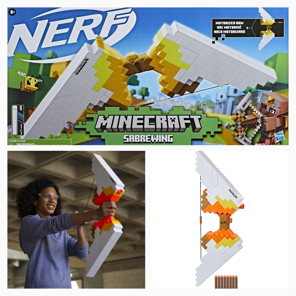 Бластер лук Nerf Minecraft Sabrewing