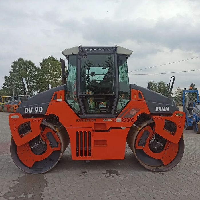 Hamm DV 90 VO  Walec Drogowy, Stalowy, Przesuwna Kabina i Fotel, Super Stan