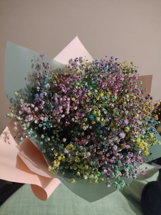 Bukiet suszonych kwiatów wysokość 40 cm