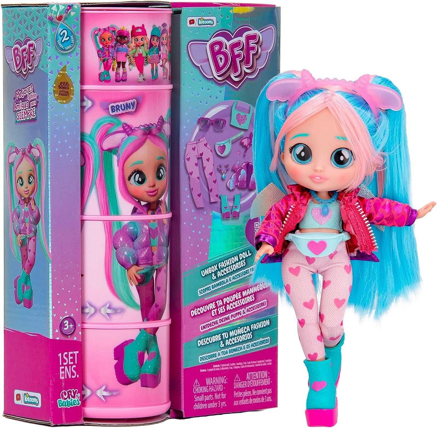 Cry Babies BFF Bruny Fashion Doll Плакса Бруні