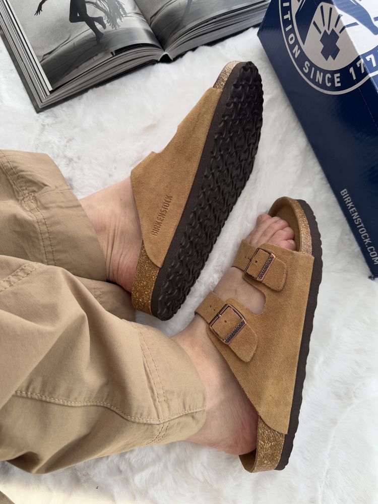 36-45 р шльопанці Birkenstock Arizona Chestnut