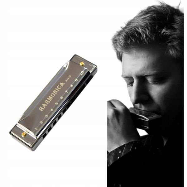 Harmonijka metalowa ustna C-dur etui organki